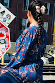This robe is really, really pretty. It isn't cheaply made and the colors are vibrant. I'm usually a medium but I ordered a large because I knew I might be layering underneath and I wanted to make sure the sleeve length was long enough. You can dress it up or down, but either way it will look great. - Kristen C.