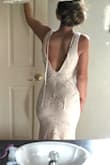 I ordered this dress as a possibility for my wedding gown. I liked how comfortable the dress is and the nice stretch to the fabric makes it really flattering. The material doesn't feel cheap and it's a beautiful dress! - Anjelica S.