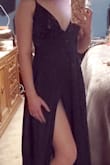 This dress is beautiful and made nicely but it is not emerald green it's so dark it's almost black. - Monica B.