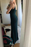 Ordered this dress for prom. Color came out as expected but material is quite heavy and hot. I am wearing this with 3 inch heels, so no need for hemming. I little big for small chested people like me. Was a little loose around the waist, so I just ordered an XS. I ordered several other dresses from Lulus and haven't decided which one I want, but this dress was very pretty. - Tess R.