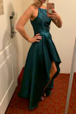 Will definitely need to be ironed before you wear but fit great, super pretty color & beautiful material! - Kait S.