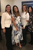 This dress was perfect for my bridal shower. It fit great (I am about a size 10) and it was flowy and I got tons of compliments. The sleeves were flattering. My only complaint is it was very open in the chest area so I bought a bralette to layer underneath for more coverage. - Michelle V.