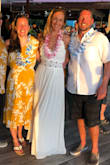 I wore this for the night before my wedding in the US Virgin Islands. It was perfect! The only complaint I had is the material around the breast area was very thin which unfortunately showed major nipple, and the design did not work for a bra. To fix this I wore a tan colored lace bra-let under and it worked perfectly. I received many compliments on this dress! - Kelley J.