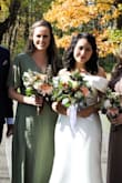 Ordered this for a wedding! The color is gorgeous and it's such a great dress! It was a bit large, but the ties helped to tighten. It also wrinkles EXTREMELY easy. We had to steam it multiple times, but sitting instantly caused wrinkles. Still, recommend and would purchase again! - Veronica P.