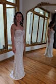 Dress fit like a glove but by pairing it with spanx and sticky bra, I feel UNSTOPPABLE! The only alterations I had were hemming the dress about 5 inches only in the front. - Ana E.
