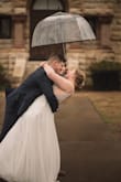 My husband and I decided to get married at the courthouse.  I needed to find a dress that fit the bill for a small, intimate wedding.  Well, this dress definitely did not disappoint! I had a tight budget to begin with and decided to try two different dresses from Lulus.  The first dress unfortunately looked cheap and see-through. I was really nervous to try the second one on (this dress) but when I did it fit almost perfectly and looked stunning!  I am so glad I found Lulus because this dress gave me everything I needed and it does NOT look like a cheap dress!  I'm 5'5 exactly and did not need to hem the bottom of the dress. I wore 3 inch heels and it was perfect.  I did however get the straps shortened for a nicer fit on the top.  I also had the V-slit on the front sewed together about halfway up the slit.  I'm small in the boob department so this helped ensure there was no extra space in the bra area. Lastly, I also moved the second hook on the back about a 1/2 inch lower to fit back more snug! - Bayley R.