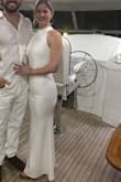 I loved this dress. I left like I was in a James Bond Movie in it. I had to have it tailored but only because I couldn't wear heels to the event. The dress was super comfortable and true to size. - Molly S.