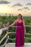 Absolutely loved this outfit! Felt like a million bucks in it. I'm pretty short so I did have the pants hemmed but other then that, it fit true to size! Would definitely recommend. - Melody P.