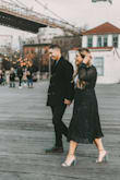 I love these shoes! It was exactly the look I was going for for my engagement photos. We traipsed all over Brooklyn on a cold day, but they were as comfortable as heels could be in that circumstance! I did not walk away with blisters, which is really saying something for me. - Jessica F.