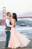 This dress was perfect for my engagement photos! It's layered well so the top layer flows beautifully and photographs well! Def recommend! - Alicia B.