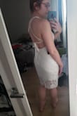 I got this dress for my bridal shower and rehearsal dinner. It's so comfortable that when I tried it on, I wore it all over my house. Super cute and very flattering. - Alyssa P.