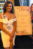I originally bought a dress and returned it, and I'm so glad I did because this was simply perfect! Fit perfectly, was debating getting a small or medium but glad I went with the small. So many compliments at my shower, great thick quality for the price. MUST TRY at the least. - Shaun P.