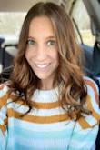 I've been wanting this sweater for a long time! So when I saw it was restocked I ordered it immediately! I usually order XS but went with the small since it's cropped. It's loose fitting but that's how I wanted it. I am so glad I purchased this sweater! Love the colors too. - Ashlyn H.