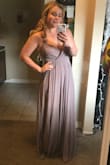 Overall, great dress! The color is much more of a dusty lavender than a taupe color which is exactly what I was hoping! The fit is almost perfect but it is VERY LONG on me (but I'm pretty short). Also it is a bit tight around my ribcage but for a decently fit person, I do have a wider ribcage area. Not uncomfortably tight, but just enough to notice. - Makenna A.