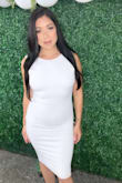 This is probably my favorite dress. Conservative and sexy in the back. - Christine S.