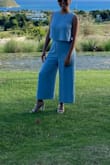 This was an amazing outfit!! I loved the open back and perfect for an outdoor wedding! The only thing was that the crotch area was a little long cause I'm short but I just got it tailored and it was perfect! - Francesca A.