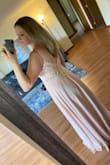 Got this as a bridesmaid dress recently and can't wait to wear it! The detail on the back is beautiful! The bride let us choose our own dresses as long as they were long dresses and the same color. I had tried 3 other Lulus dresses and didn't like them. Luckily this was restocked in my size so I decided to try it and happy I did! - Samantha H.