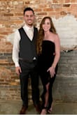 This was a great wedding guest dress in the winter. The slit is not too high, and it is form fitting. I'm size 4 pants, and medium sizes all around... worked out well for not knowing measurements haha - Hailey L.