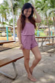 I was hesitant to purchase cuz I wasn't sure if it would fit me how I want it to fit me, but I am glad I did. I love how the fabric is soft and super comfy. In love with it that I might be buying the other color too. - Romina M.