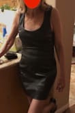 My wife asked me to order this dress for her and provide the review. Very sexy and looks great on her. She's worn it several times with 4" Louboutin heels in black patent. Only complaint is that the zipper is flimsy and should be of better quality. - Thomas S.