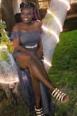 I purchased this for a summer wedding and ended up impromptu officiating my friend's wedding in it!  The dress fit decently with her colors and was comfortable to move around in. I love the slits in this dress. Dress is long and will drag if you're short like me. - Lee P.