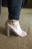 I have fat feet and I was mad that the bride told us to order these shoes, but I fell in love when I tried them. I am considering buying these in another color because it is so hard to find simplistic shoes that look decent on fat feet. - Alicia B.