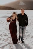 I got my engagement pictures done with it and I got SO many compliments on the dress :) I ordered a medium and I did get it altered cause it was a little big but other than that so perfect! It was really long on me but I liked it like that for the pics :) - Robyn S.