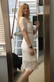 I ordered this last minute in panic as an extra option for a rehearsal dinner dress for my March wedding, because I felt it was more appropriate for the weather and time of year than the other dresses I had at home. I am so glad I did! I got so many compliments and it is so comfortable! I have it in navy as well, love it. - Christie E.
