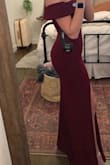 I was a little nervous to order a x-small because I usually will wear a size small in dresses...but I looked @ other reviews and most of the people my size and height had ordered a x-small so I just took a shot! I love it! It isn't too long personally I love how long it is and I have a little room too breath, bend over, and move! Definitely recommend! - Thiessen M.