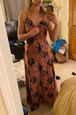 This dress has such a smooth and cool feel to it, and a unique style. So bummed I had to return it because the bust didn't fit right. I started with a medium, which was definitely a bit baggy on me. Return was super easy and painless (great customer service). The small fit better, but I just couldn't get the bust to look right. Might have been better if I were more endowed, but I just couldn't envision it. Hate to return the small as well but this one just won't work for me. - Madison M.