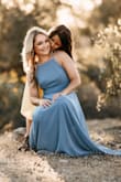 I was looking for a dress to take updated family photos and chose this one based on the reviews. It was magical. Way too long for me but I just wore super high heels and will get it hemmed for future use. Loved the slate blue! - Melissa G.