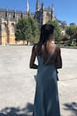 I bought this dress for a weeding in Portugal. It's beautiful, comfortable and the color is amazing! - Luci B.