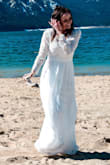 I never buy clothes online, but I decided to try something new. We had an intimate wedding ceremony. I ordered the dress, it came SO quick and literally fit PERFECT! So happy with my purchase. I could have even wore a small heel if I wanted! - Kara H.