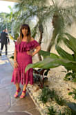 I absolutely love this dress, I wore it to a Havana Nights theme wedding.  It was just perfect and comfortable.  I said it was big for the size because I am a medium and due to the fact that there was no medium available I ordered the small, and it fit. Great deal and the color is just beautiful. - Lillian S.