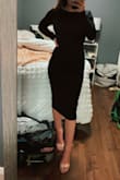 Ordered this dress for an event that unfortunately got cancelled. This LBD is perfect for any occasion however, can't wait to find an event to wear this!! Was worried about the length as I am quite short but the length was perfect with a pair of heels. This dress also does wonders for hugging the shape of your body!! - Kelsey H.