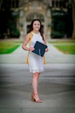 This dress was perfect for my graduation photos! Super comfortable and flattering. I would highly recommend it for any occasion! - Sarah O.