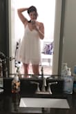 This dress really is amazing! It's soft and feminine and showcases everything that is good! I was worried about length because I'm taller and I don't like to bend over and have my rear end exposed BUT the length was great! Hides the things I don't want anyone to see and showcases what I'm happy to show off! I'm glad I purchased in both colours. - Stacy Z.