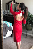 I am usually a definite medium in most Lulus clothing. From dresses, rompers, pants, shirts; I'm always a medium.

 I read the reviews that this ran large, and so I ordered a small. Even the small is a bit baggy. I would've liked it to be a little bit more form-fitting. It's a final sale so I can't return for an extra small. Even so, I'll still wear. I just might have it taken in a bit. Overall it's great quality sweater dress. Just big. - Missy M.