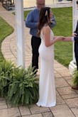 Wore this for my Wedding(due to the corona virus reschedule) It was Perfect!!! It was a little snug, but that's exactly what I wanted! Would size up if you don't want it tight. - Bella H.