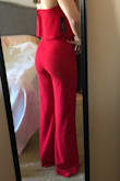 I will need to pump myself up before wearing this out! It's a gorgeous outfit for sure! Very tight - no need for a bra and I'm not sure how I can wear underwear with it either!! I'll definitely need to hem it a few inches. Great for a special event or vacation!! - Ashlyn L.