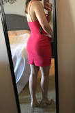 I feel very "me" in this dress! The material is the perfect thickness. No bra (small bust) - I just may need petals for if I get cold! The style is very flattering in the front and the dress is long enough that I would be comfortable dancing in it. Perfect for a summer wedding, vacation or date! - Ashlyn L.