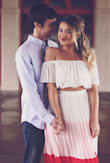 This outfit was so adorable for my engagement photos. - Jessica J.