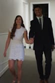 Love this dress! I ordered it last minute for my small wedding during the Covid-19 crisis and it fit perfectly. I normally am a medium in most clothes but the small fit perfectly. I didn't have to wear a bra either. It is a great choice! Ships fast too. - Lexie R.