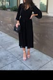 A comfortable shoe to wear but not for long hours because the heel is so high. Also if you have wide feet like me, you can see that they do run more narrow than wide. Still a cute shoe, would buy in other colors but would size down half a size or a full size even. - Nadiya K.