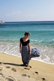 Looove this skirt! I love how flowy it is! Although I wouldn't recommend wearing this in Mykonos because of the big winds hahaha. Anyway, I consider myself short so I was worried the skirt would need to be hemmed... it didn't!:) totally recommend:) - Katherine C.