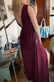 Ordered for a bridesmaids dress and it fits almost perfectly out of the bag. I'm a small chested woman so I expected to have to get the top a little taken in. Still super flattering without the alterations and will be the perfect length with heels. - Alexandria B.