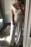 I really wanted to love this jumpsuit. The top is incredibly flattering, just didn't love how it looks around my stomach/hips - Ashley H.