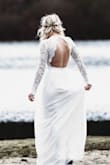 My wedding was postponed due to covid and I bought this dress to get married In by our JOP. This dress was absolutely perfect and stunning.  I would say it's true to size but since I have such a small bust I did have to take it in a little other than that it was perfect! - Alexandra S.