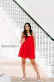 I ordered this dress for my college graduation pics. I saw the reviews and ordered a small, instead of XS like I normally would. I think an XS would've worked for my frame but wanted to play it safe. This dress was comfortable and high quality. I wish it came in more colors for summer weddings! - Briana C.