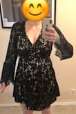 Beautiful wrap dress! Very flattering and fits perfect, really comfortable, and unlike some other wrap dresses, it doesn't feel like it's going to fly open when I walk. - Melissa C.